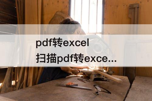 pdf转excel 扫描pdf转excel