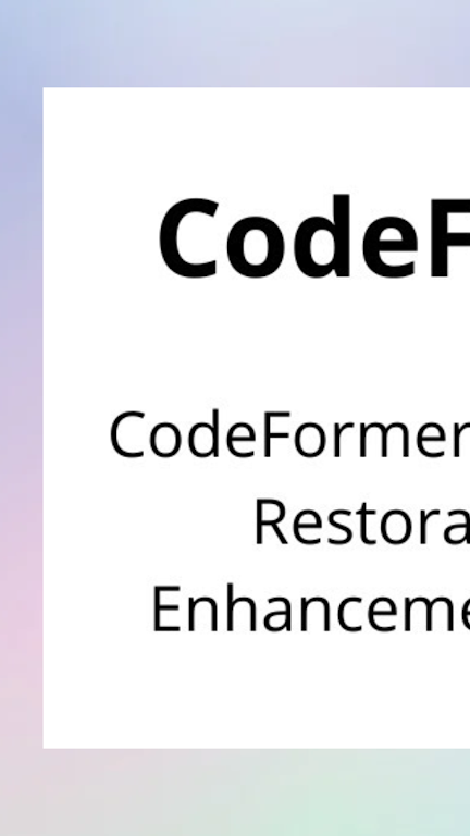 codeformer下载中文  v1.9图1